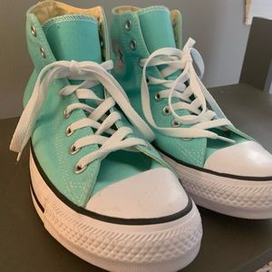 Brand New Turquoise Converse High- Tops